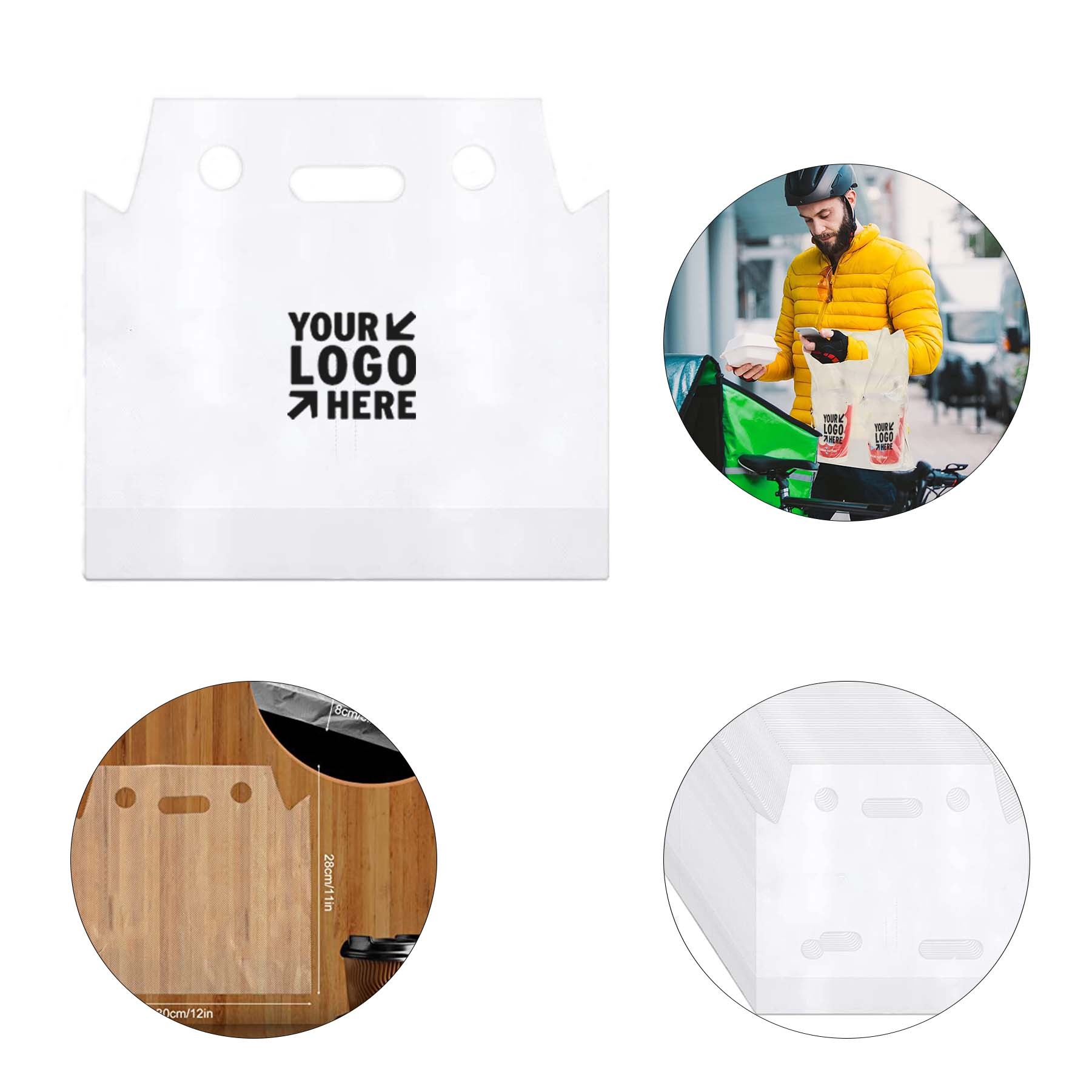 11 x 5 Inches Polythene Transparent Plastic Double Cup Bag 1