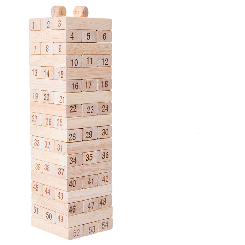 The Original Wood Block Game with Genuine Hardwood Blocks ( 54 pcs ) 3