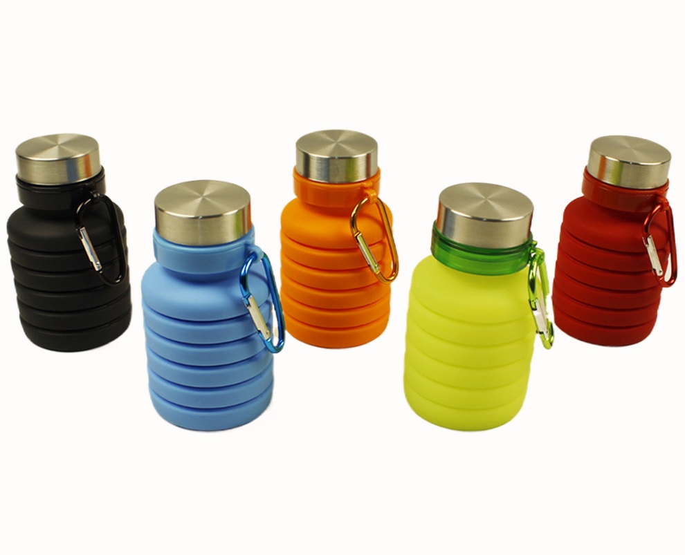 Collapsible Water Bottle, custom water bottle with logo imprint 3