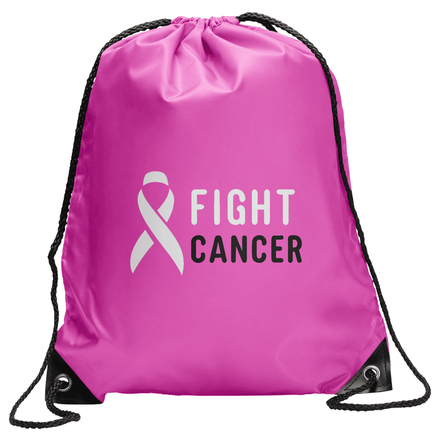 Polyester Drawstring Bag w/ Custom Logo 15