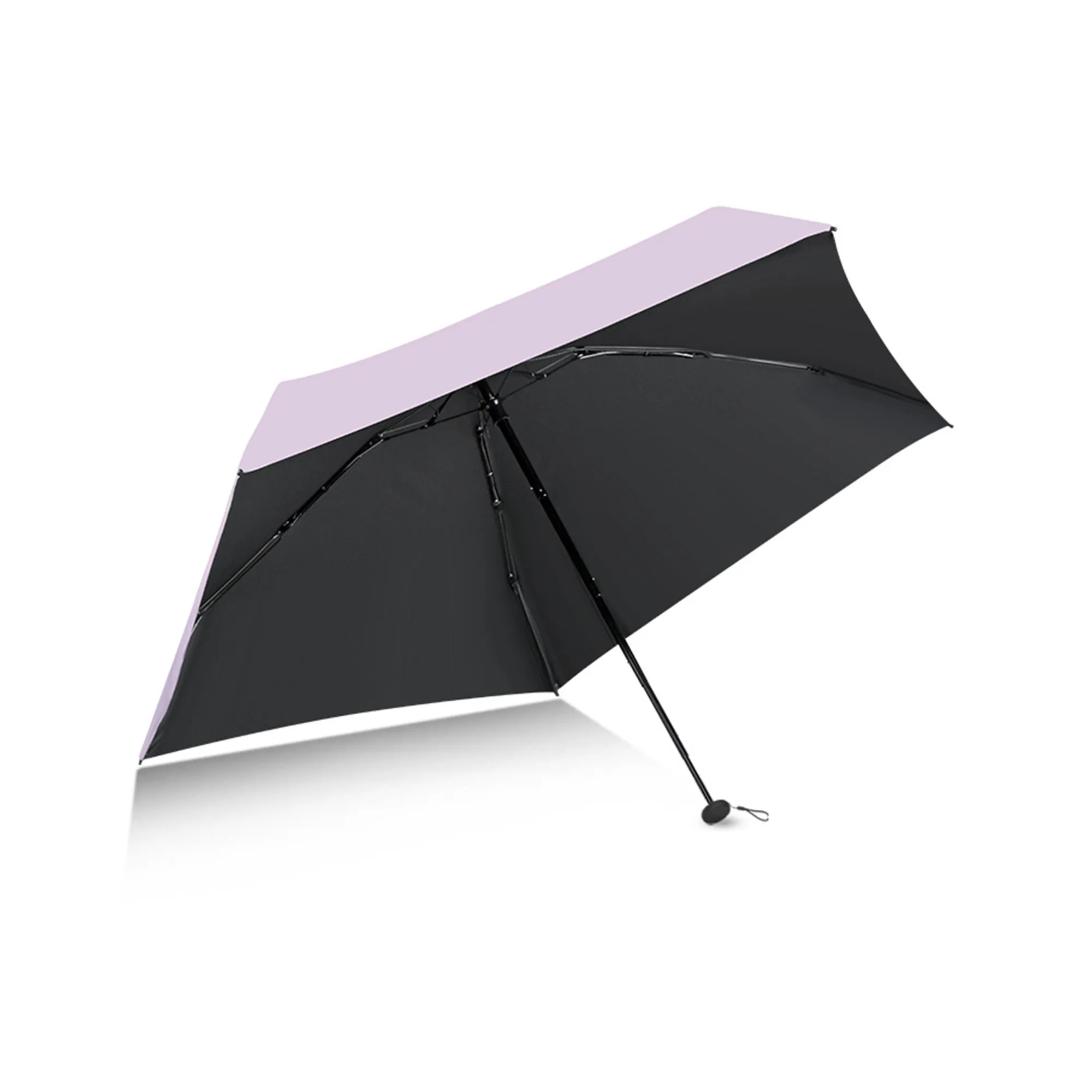 MOQ50 Mini Five-Fold Vinyl Folding Sun Umbrella 11