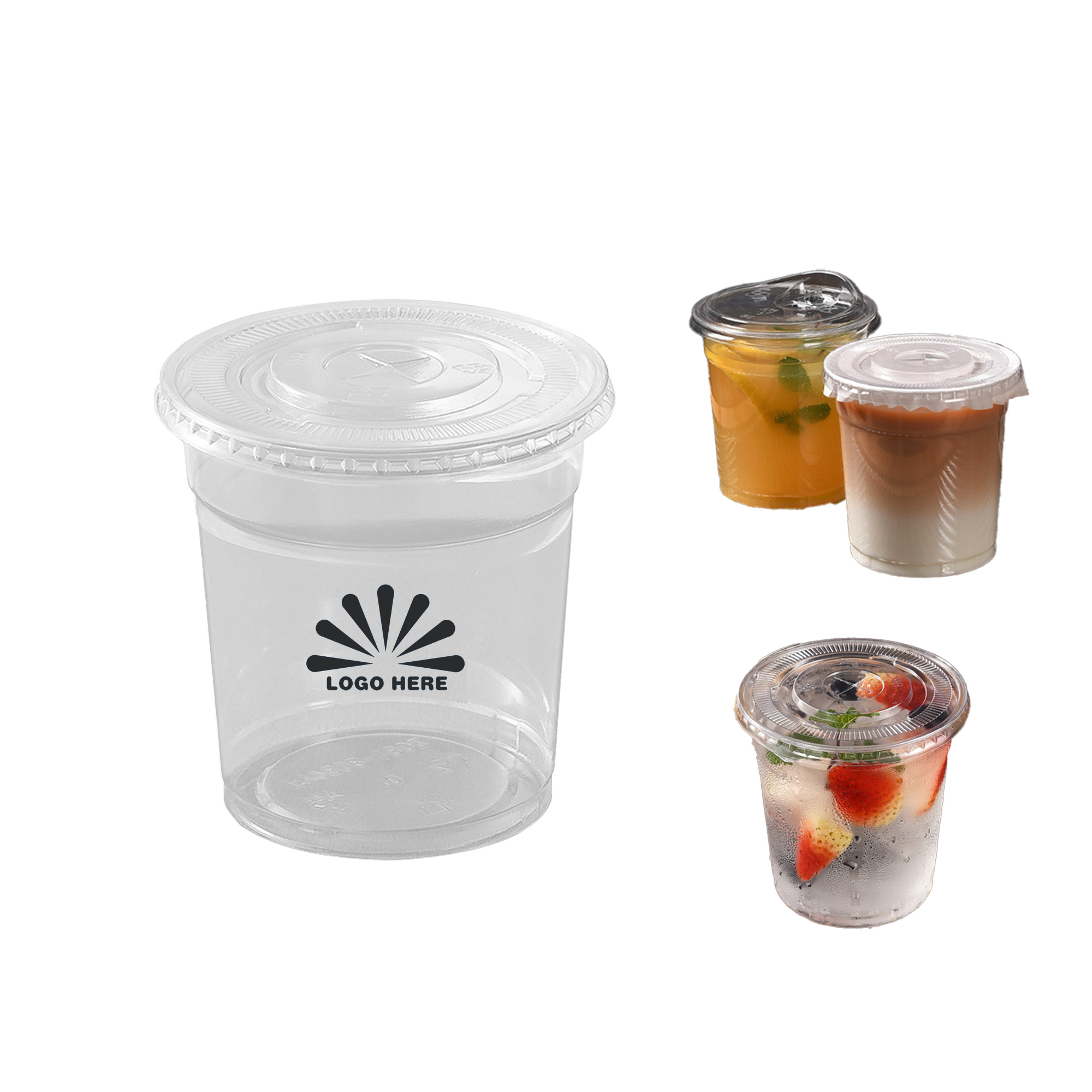 18oz PET Cold Drink Cup Without Lid 3