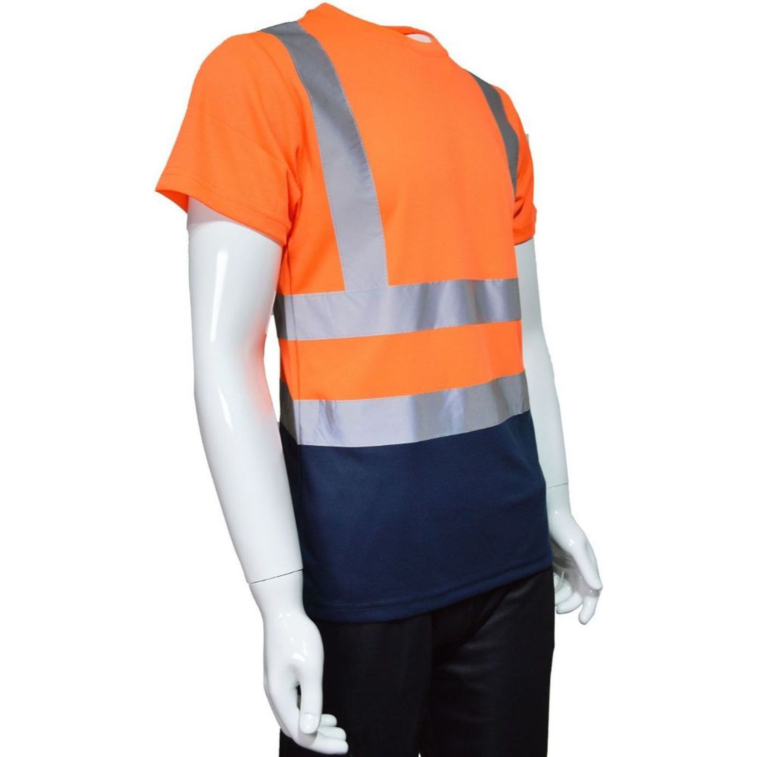 rPET Class 2 Color Block Reflective Safety T-Shirt 2