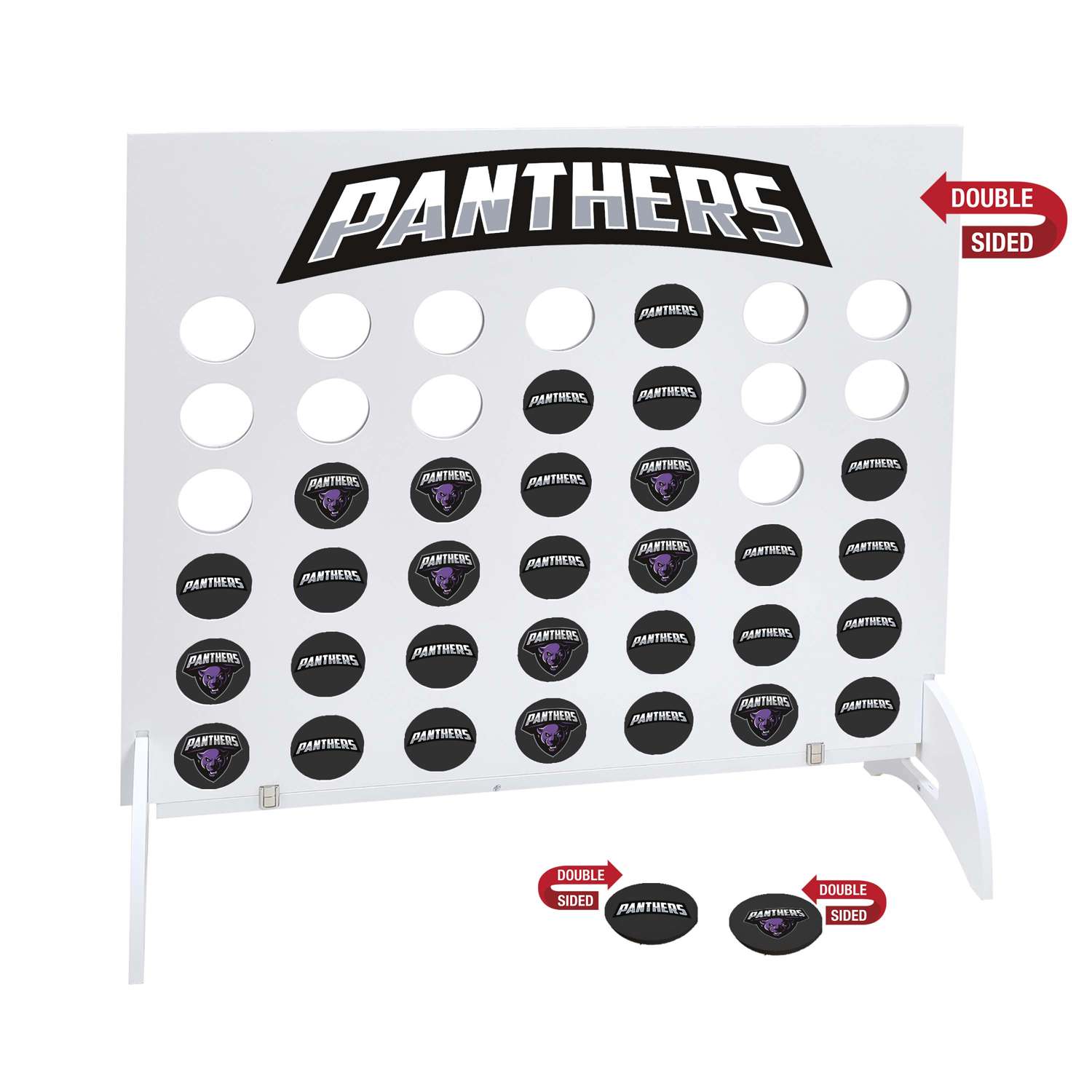 Giant 4-In-A-Row, 42 Black Disks (Double-Sided)