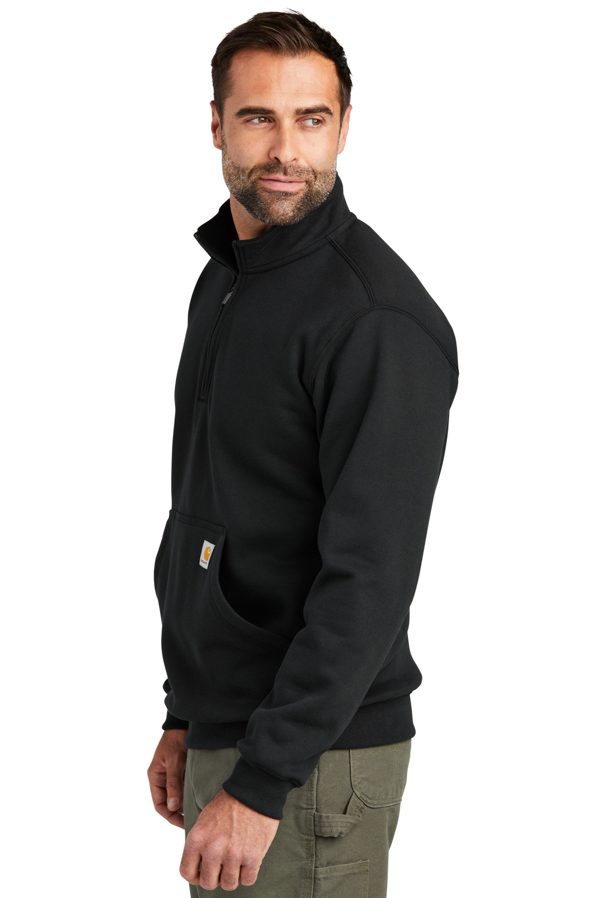 Carhartt Midweight 1/4-Zip Mock Neck Sweatshirt CT105294, custom hoodie or sweatshirt with logo imprint 14