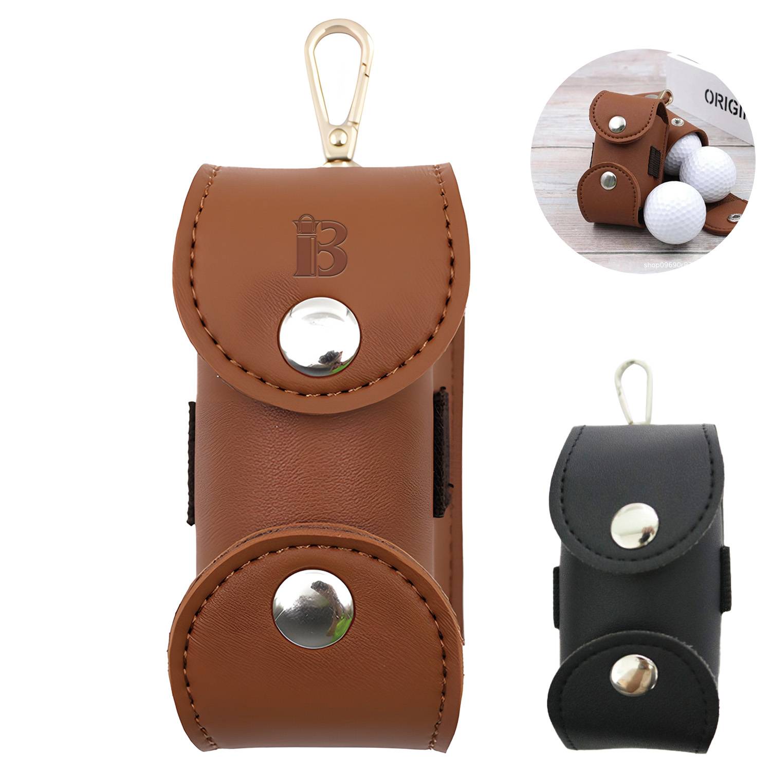 PU Leather Portable Waist Bags Sports Accessory for Golf 5