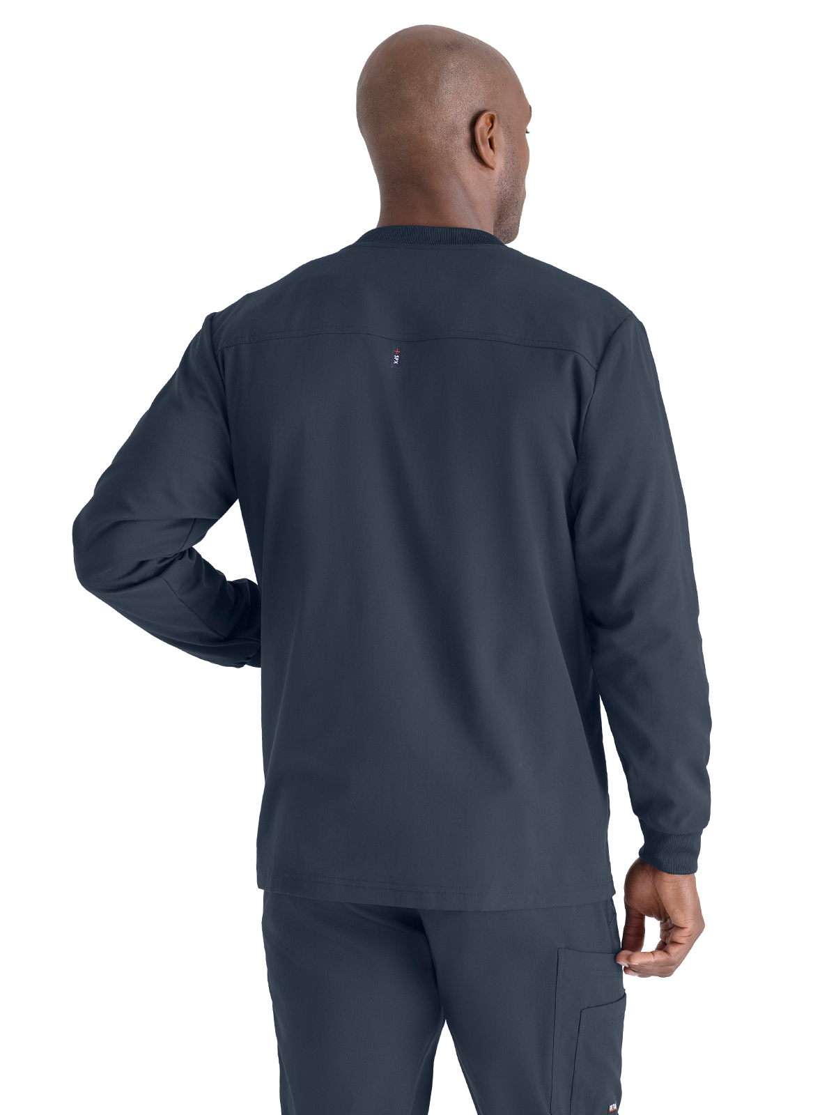 Grey's Anatomy Spandex Stretch - Men's Five-Pocket React Warm-Up Scrub Jacket 12