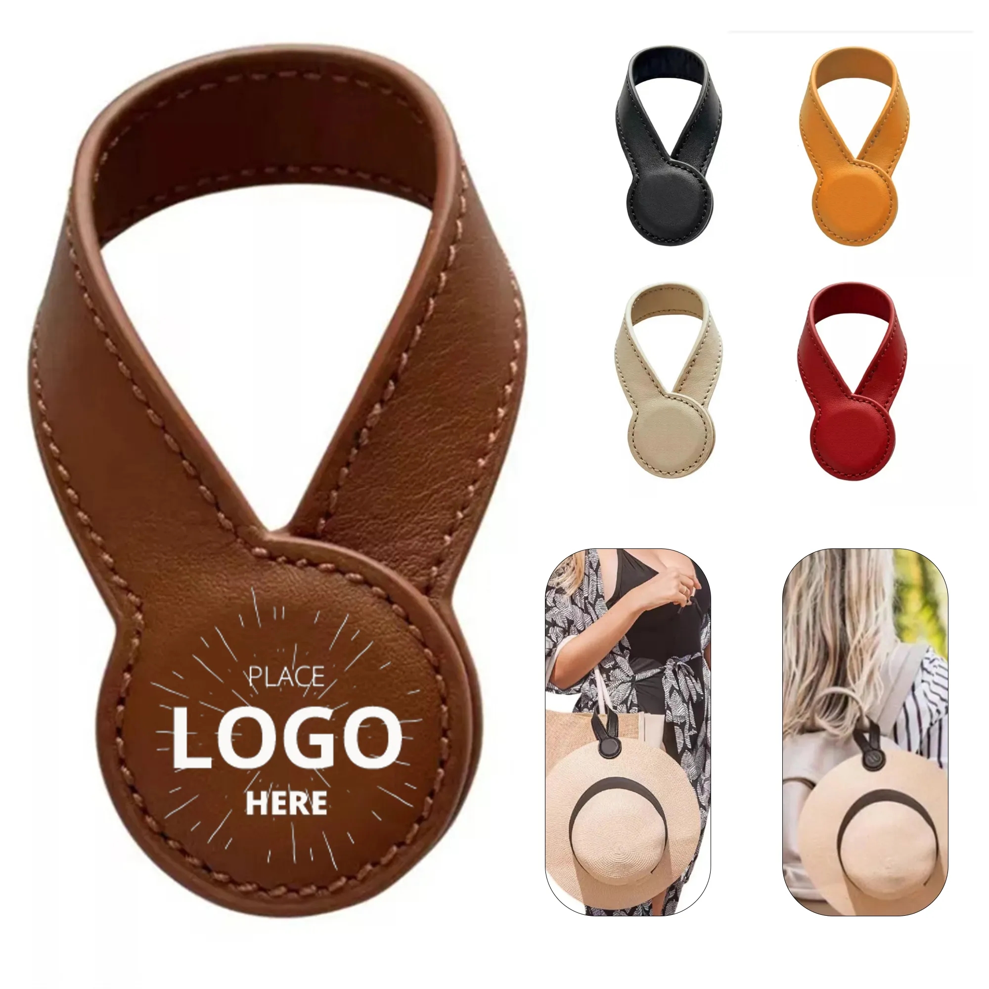 Leather Magnetic Hat Clip 2