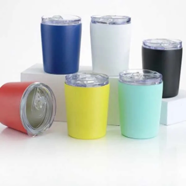 Vacuum Insulated Travel Mug Lids Stainless Steel Double Wall 2