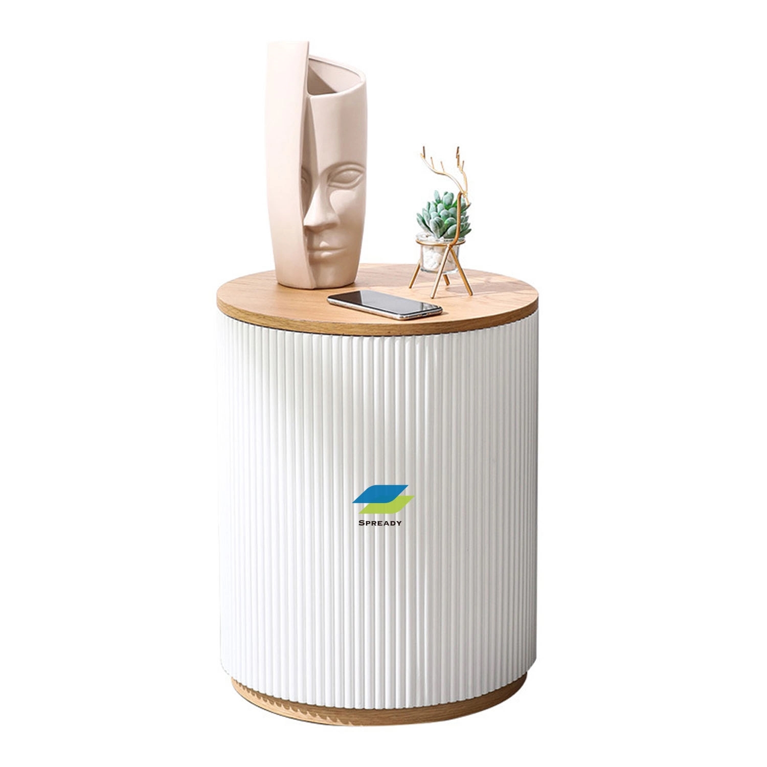 Modern Design Round End Storage Table 4