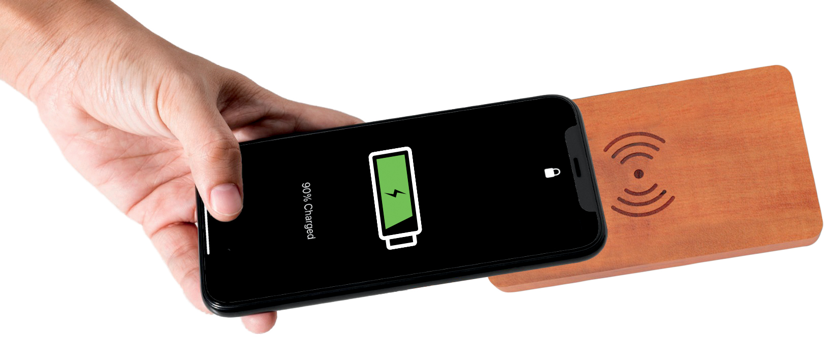 SCX Innovative Design™ Maple Wood Wireless Power Bank 5000 mAh 6