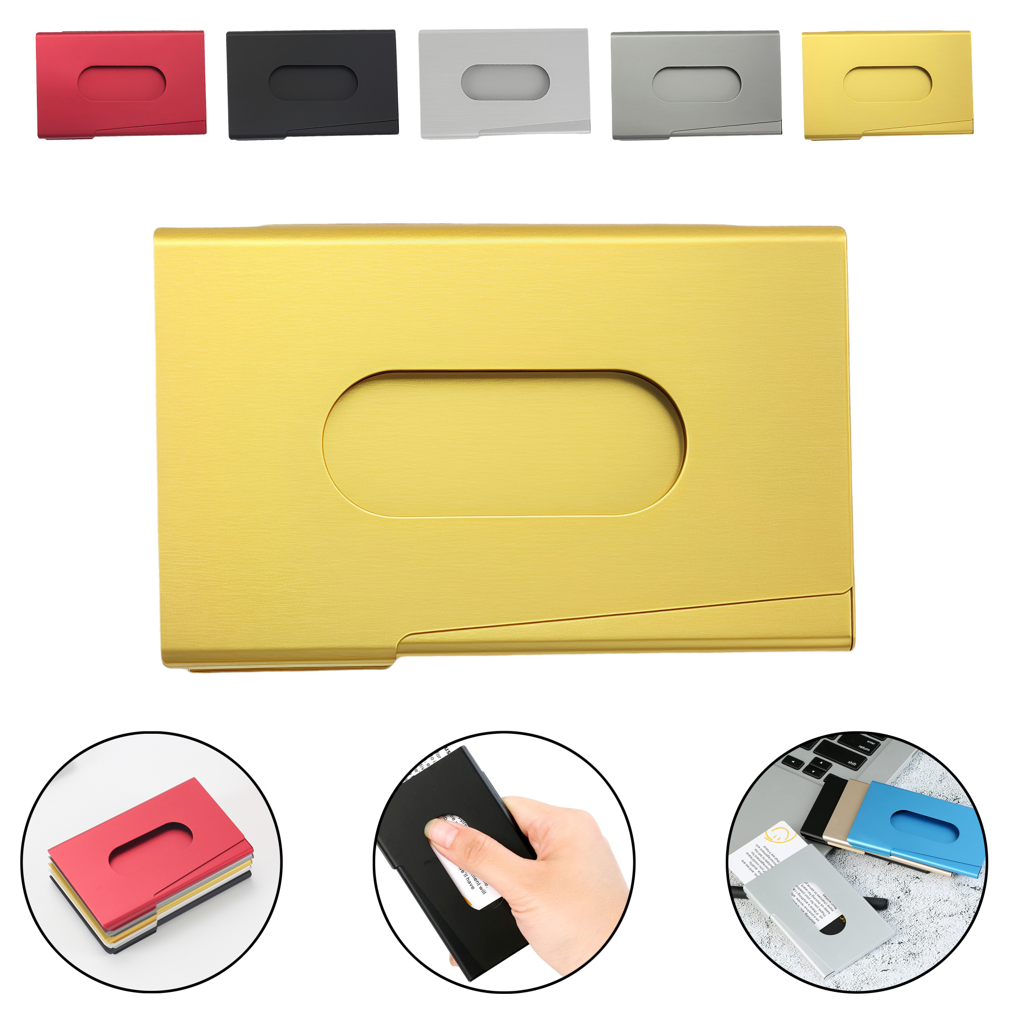 Portable Business Card Holder - Compact 7