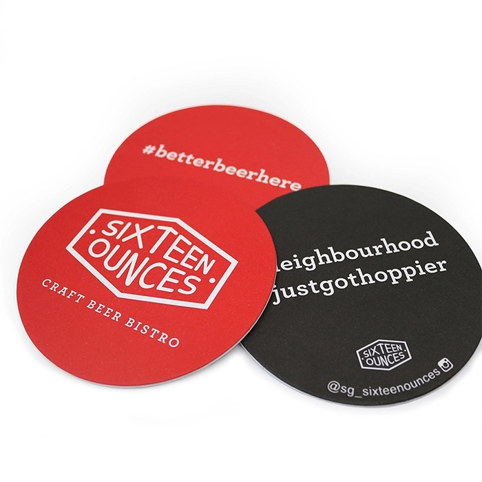 4" Round Pulpboard Coasters 3
