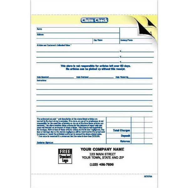 Envelope, Jewelry Order/Repair Form, Large 2