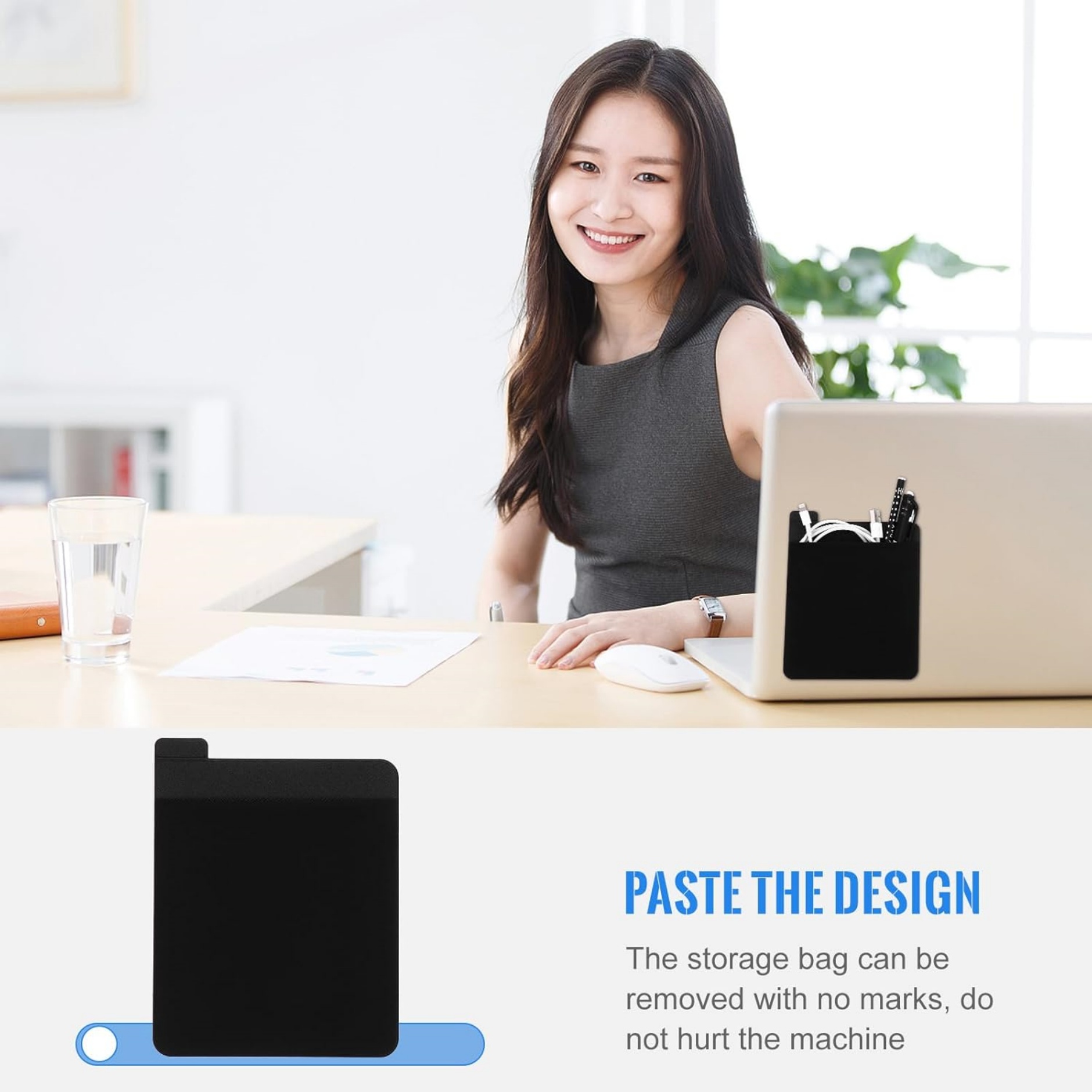 Adhesive Wireless Mouse Holder Sticker 6