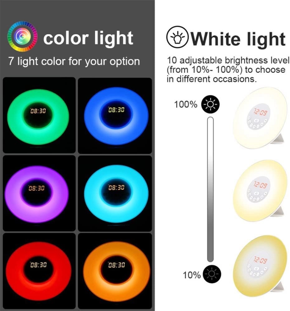 Sunrise Simulation Alarm Clock Wake Up Light 2
