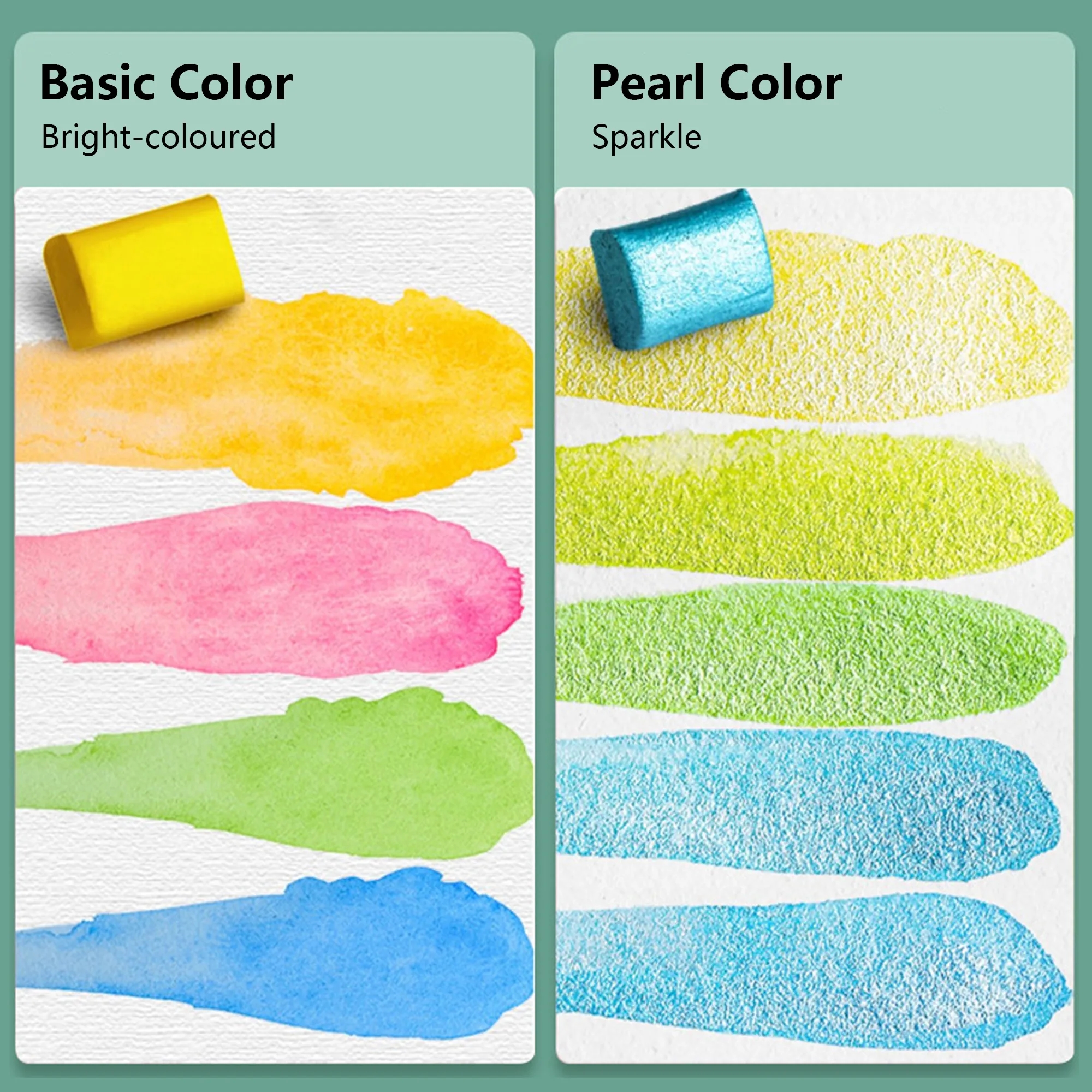 100-Color Solid Watercolor Paint Set 9