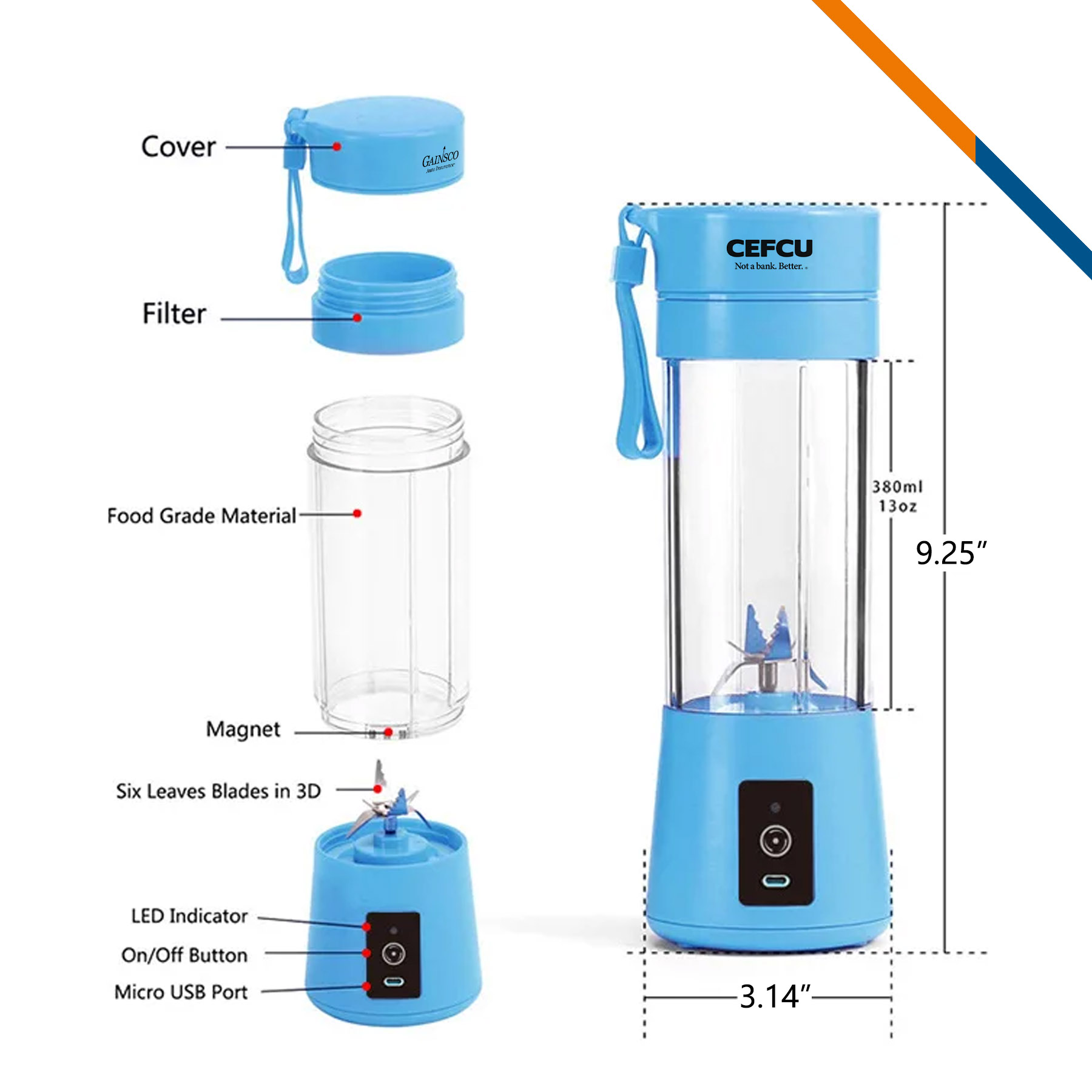 Danico 6-Blade Blender 11