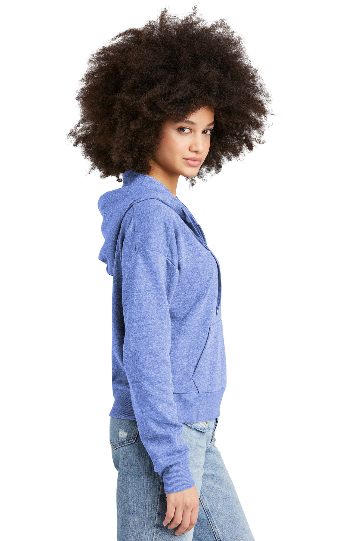 District Women's Perfect Tri Fleece 1/2-Zip Pullover DT1311 26