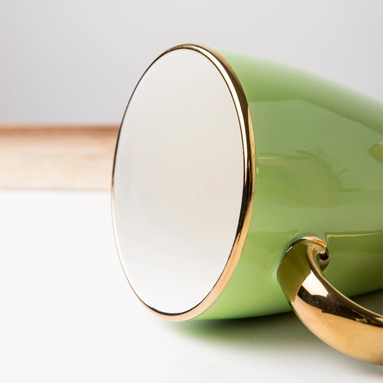 12 oz. Advertising Golden Handle Ceramic Mugs for Coffee Tea 9