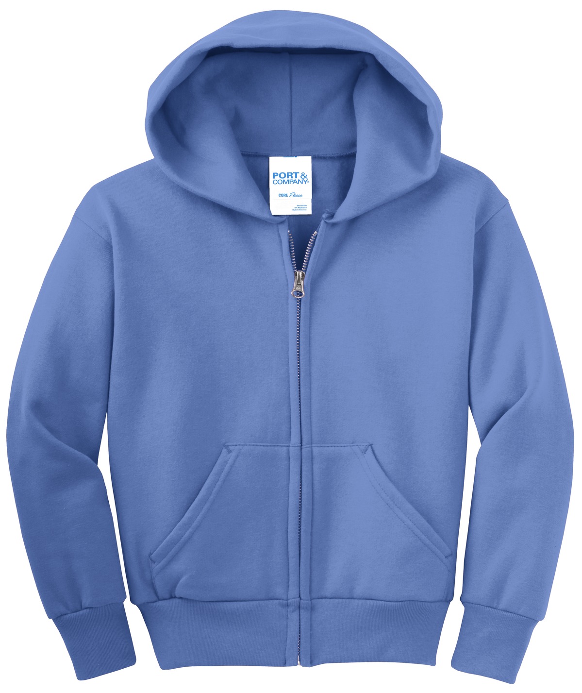Port & Company® Youth Core Fleece Full-Zip Hooded Sweatshirt 71