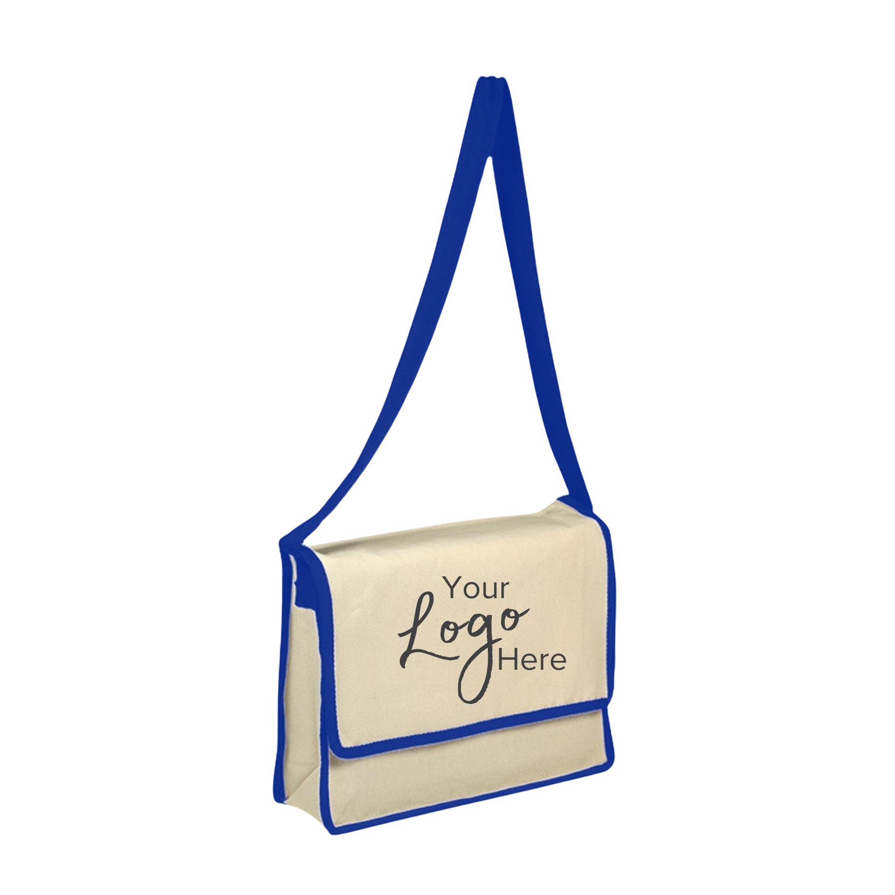 Messenger 13"W x 13"H x 3" Gusset Bag with Flap with Binding 10