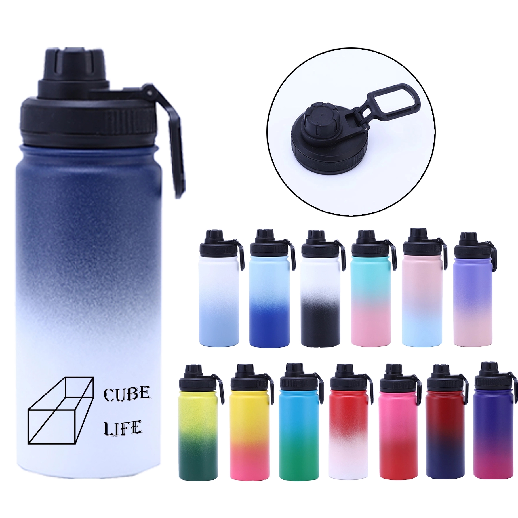 Vacuum Insulated Stainless-Steel Sports 16 OZ Water Bottle 3