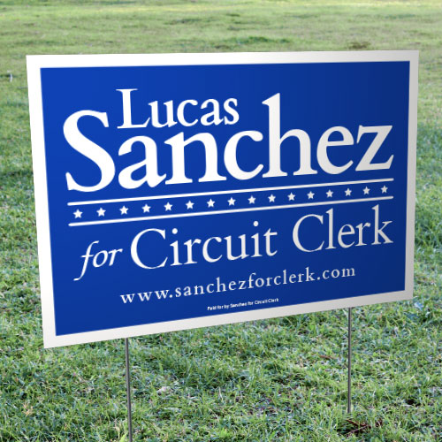Customized Yard Sign (10" X 23") 4