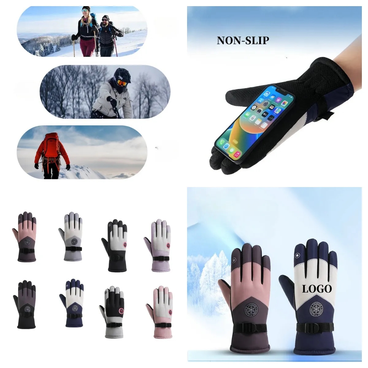 Winter Waterproof Ski Gloves 4