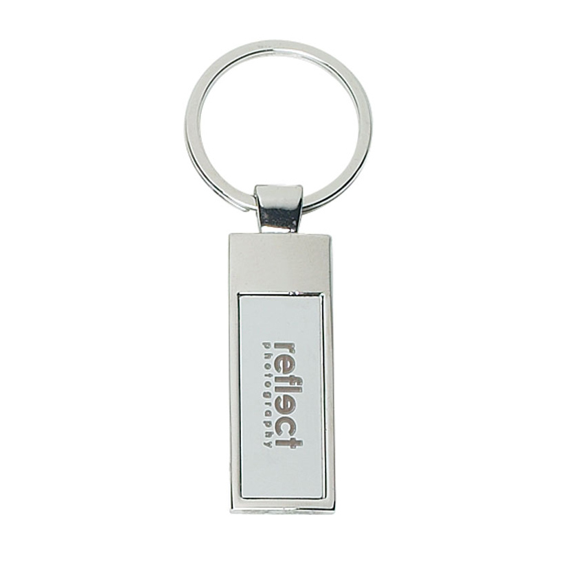 Rectangle Metal Key Tag 1