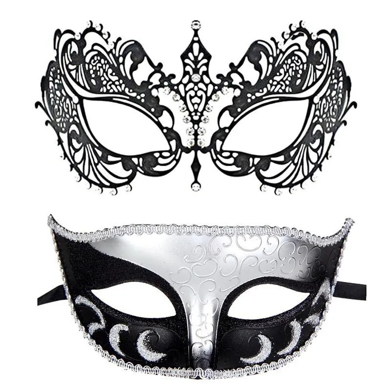 Masquerade Mask For Couples Halloween Costome 7