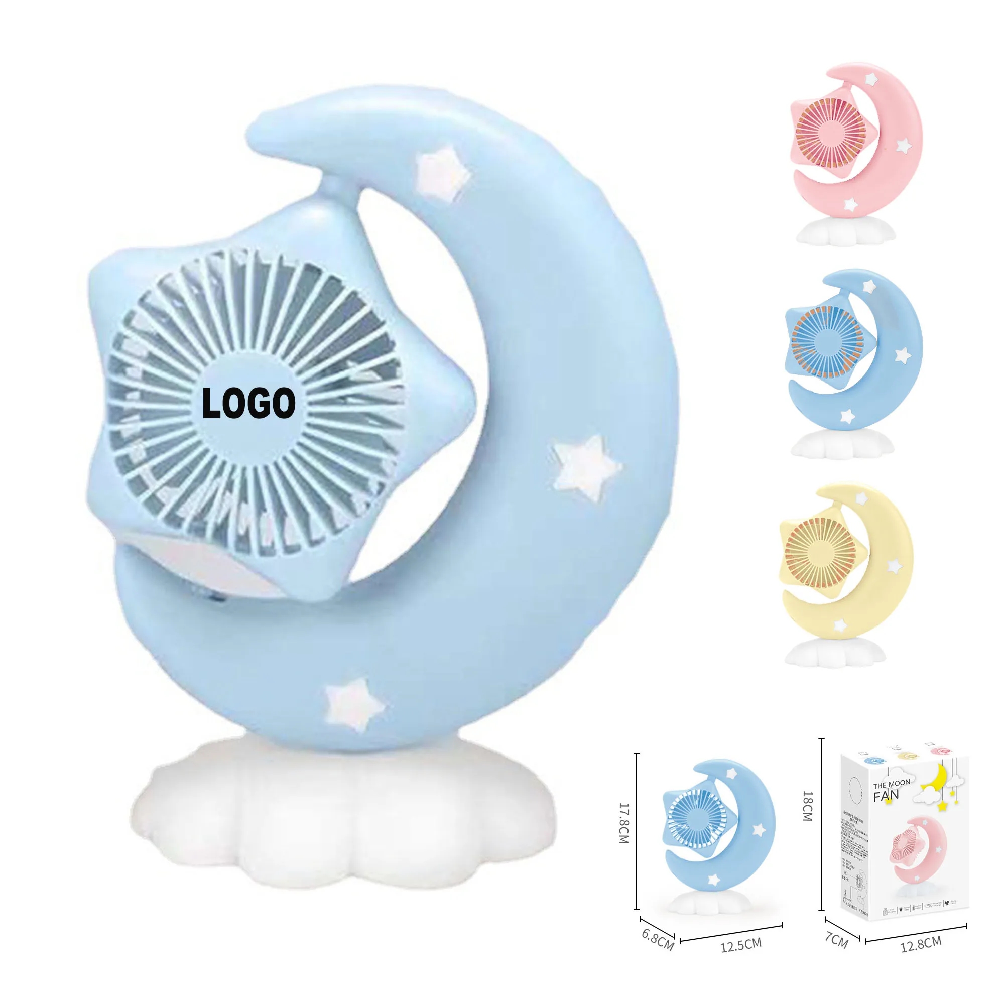 Moon Stars Design Desktop Fan 2