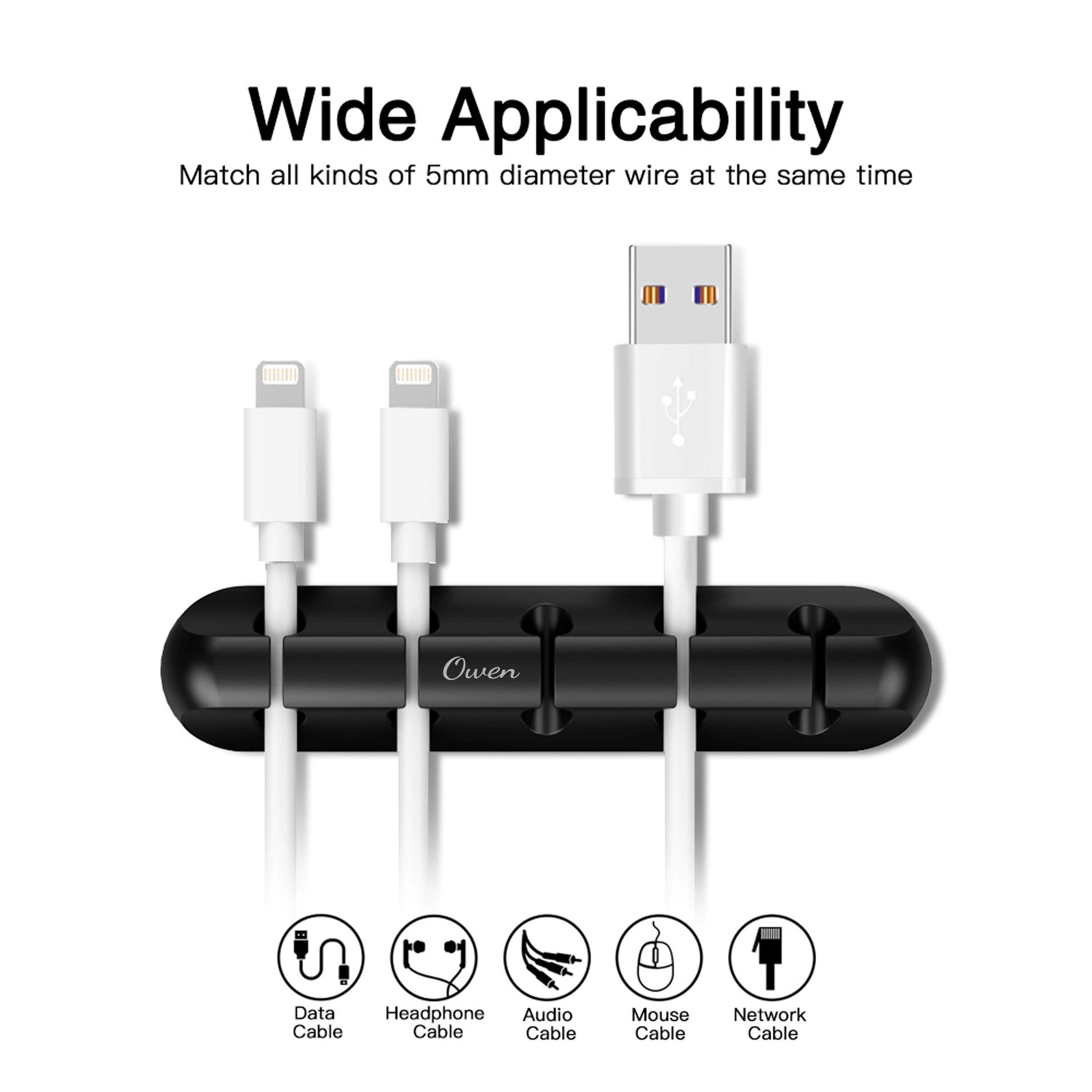 Charger Cable Organizer Desktop Clip 2