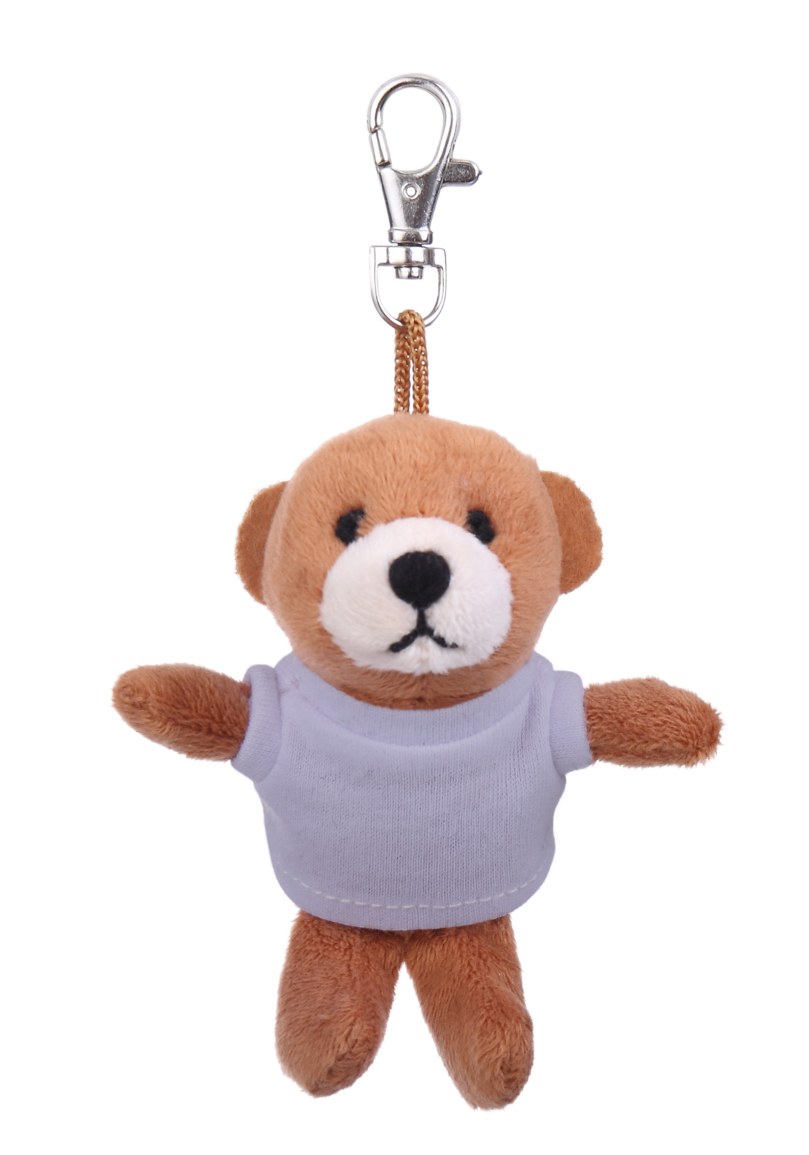 Soft Plush Brown Bear Keychain with Tee 17