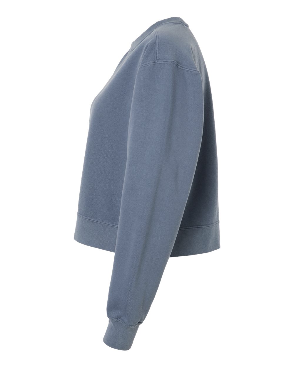 Women's Garment-Dyed Mid-Length Crewneck Sweatshirt - 1566L 7