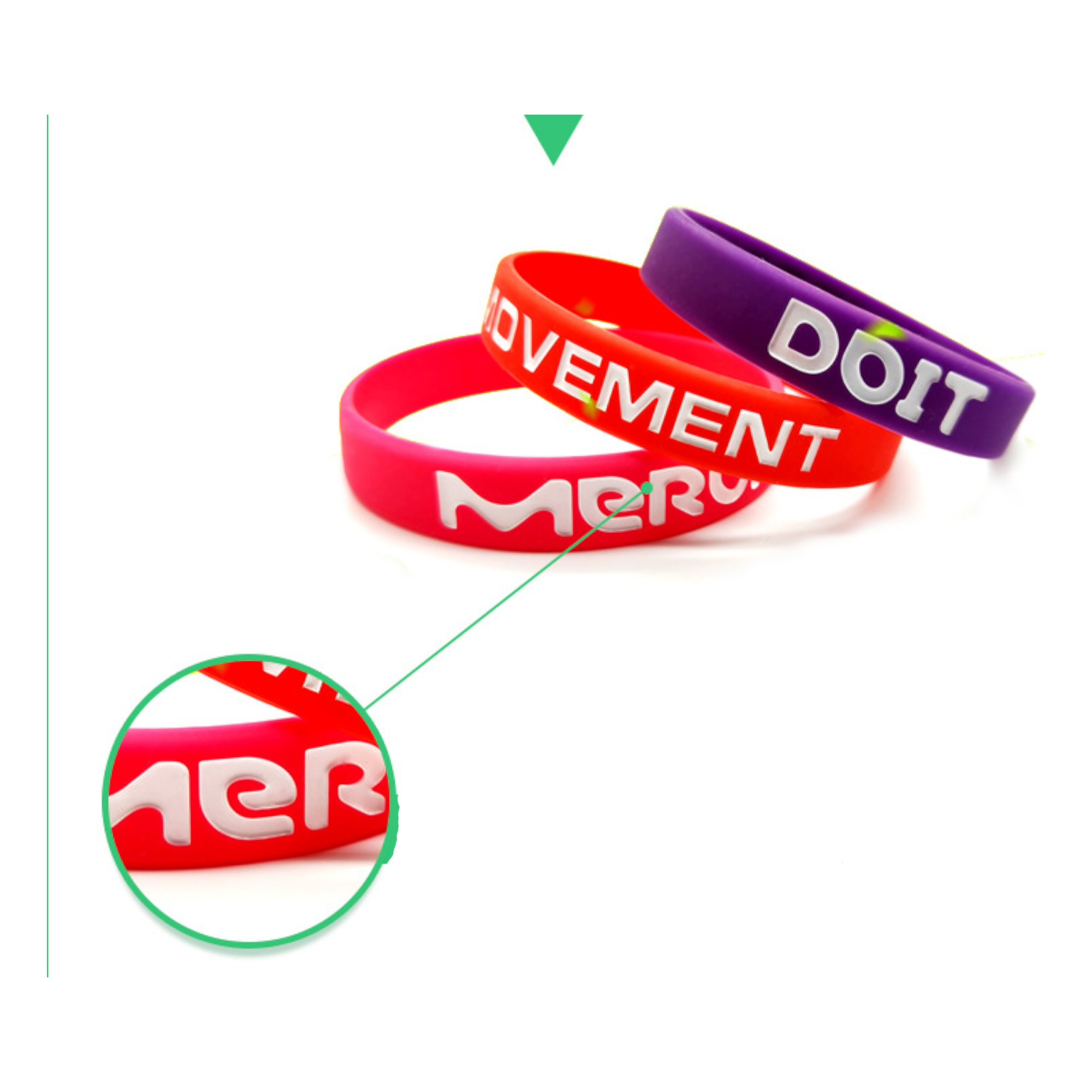 Custom Silicone Wristband Bracelet 4