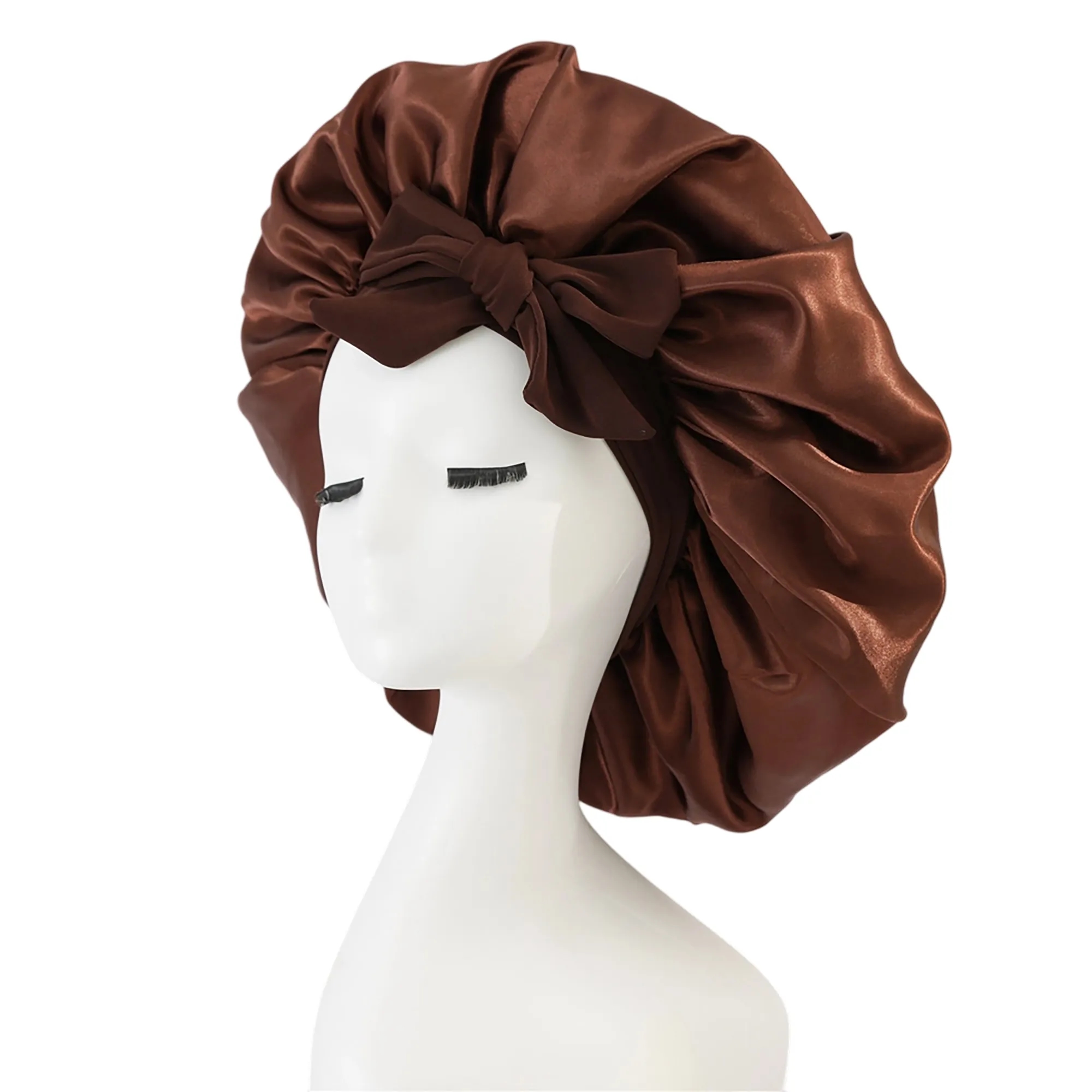 MOQ 50 Satin Hair Protection Sleep Cap 26