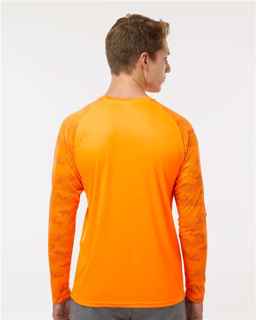 Unisex Cayman Performance Camo Colorblocked Long Sleeve T-Shirt - 216 28