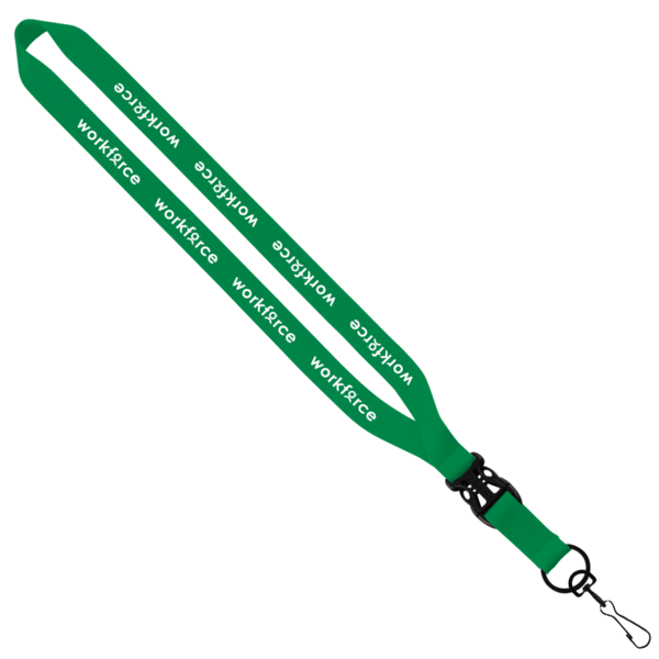 3/4" Polyester Lanyard with Slide Buckle Release & Swivel Snap Hook 31