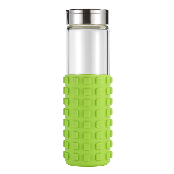 20 oz Silicone Grip Square Bottle 11