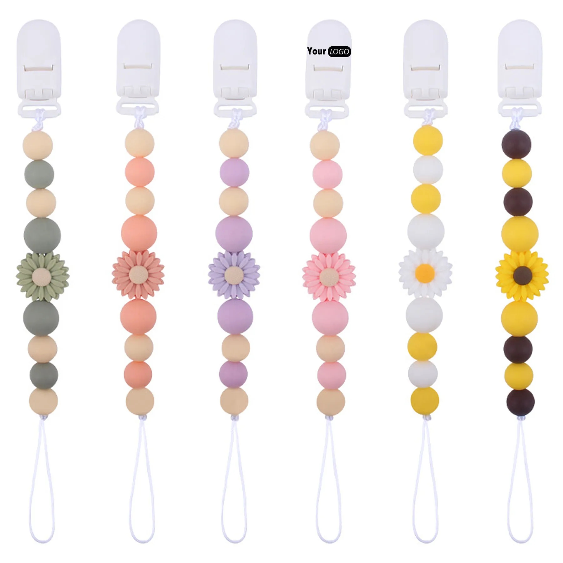 Cartoon Flower Pacifier Chain 4
