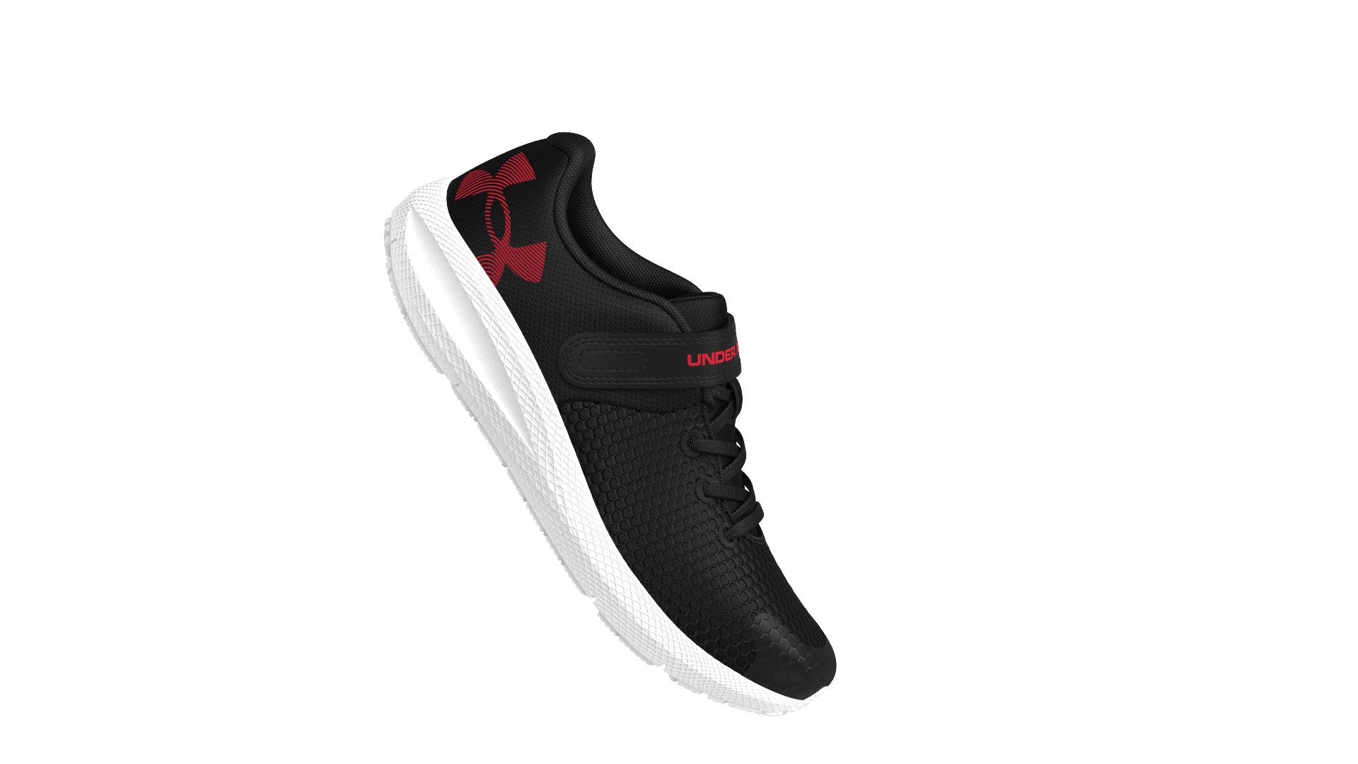 UA Pursuit 2 AC Big Logo Boys' Pre-School Running Shoes 1
