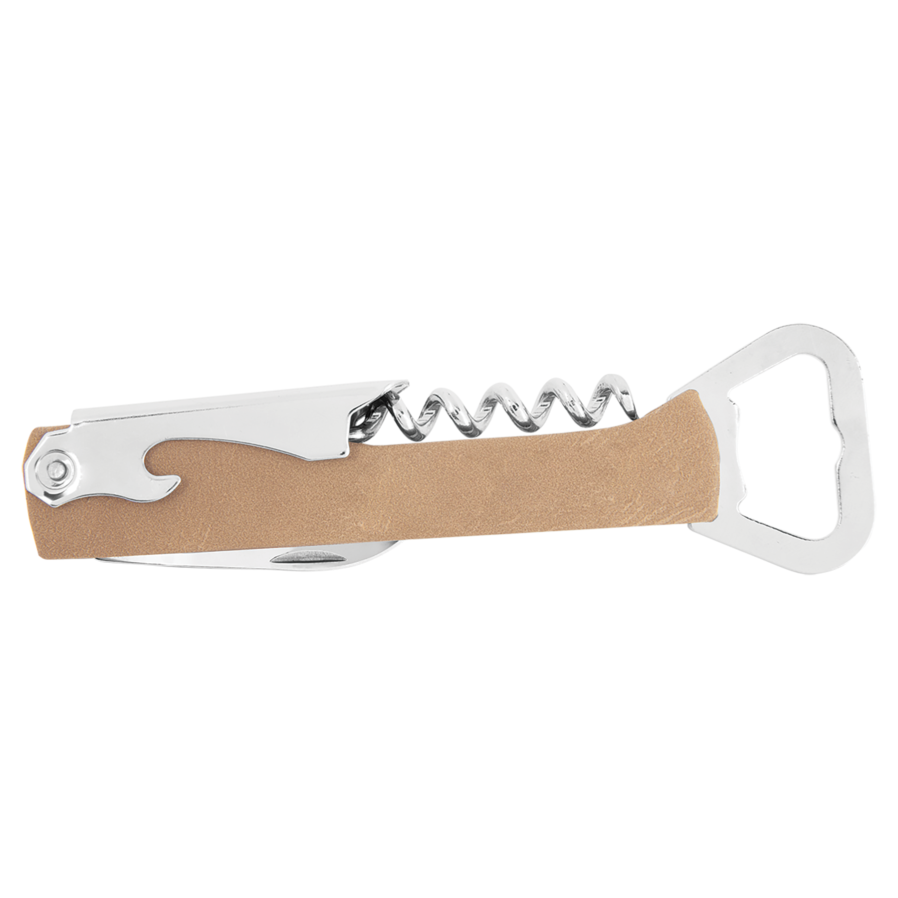 Laser Engraved Leatherette Wine Bottle Opener 6