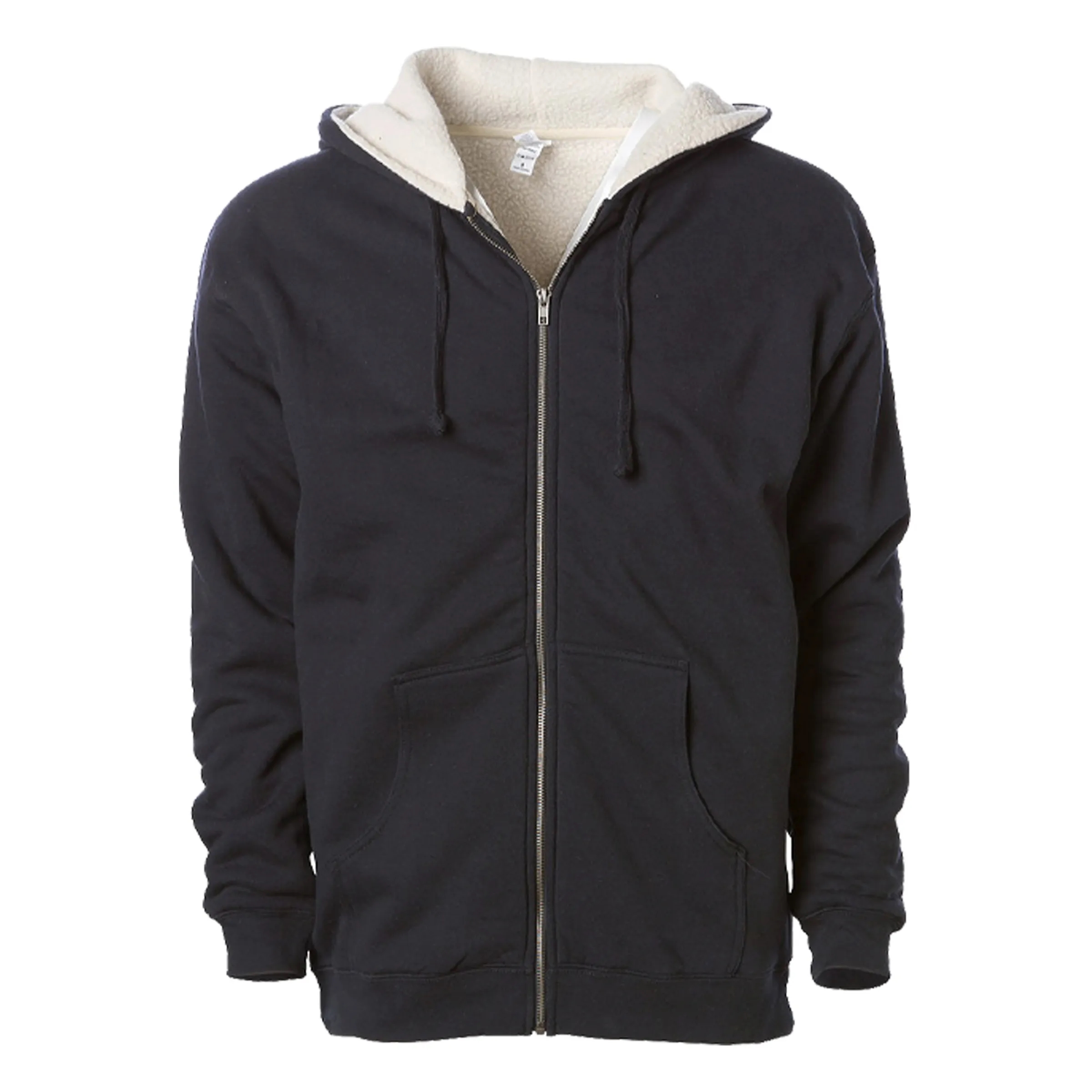 INDEPENDENT TRADING CO. SHERPA LINED ZIP HOODED SWEATSHIRT