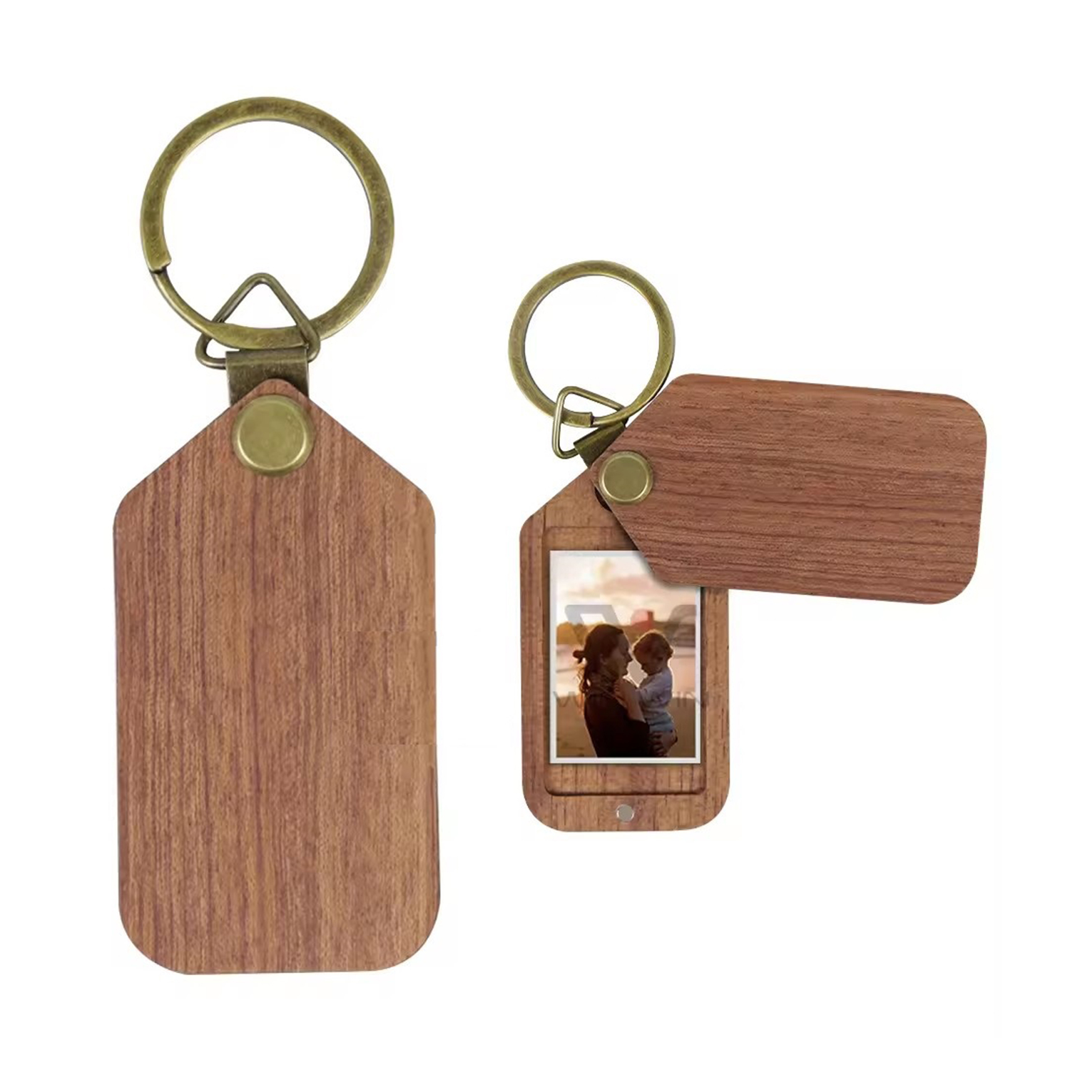 Wooden Photo Frame Keychain 2