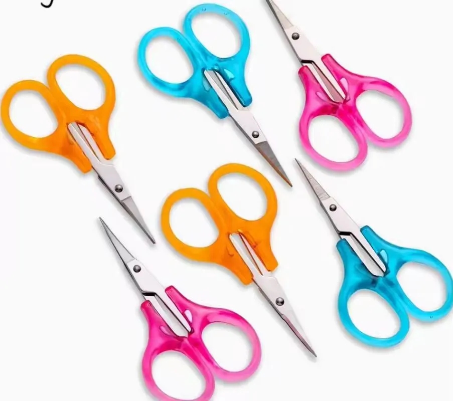 Stainless Steel with Protective Cover Straight Tip Scissors 4
