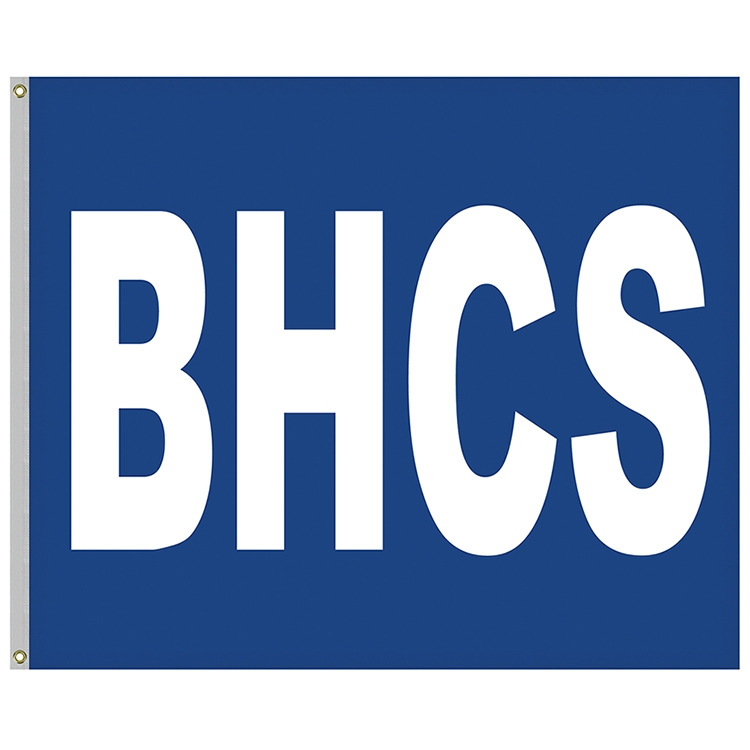 5' x 6' Nylon Four Letter School Spirit Flags 10