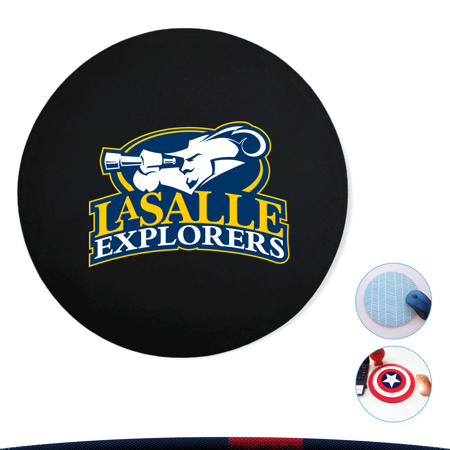 Round Mouse Pad 8.66" x 8.66" 2