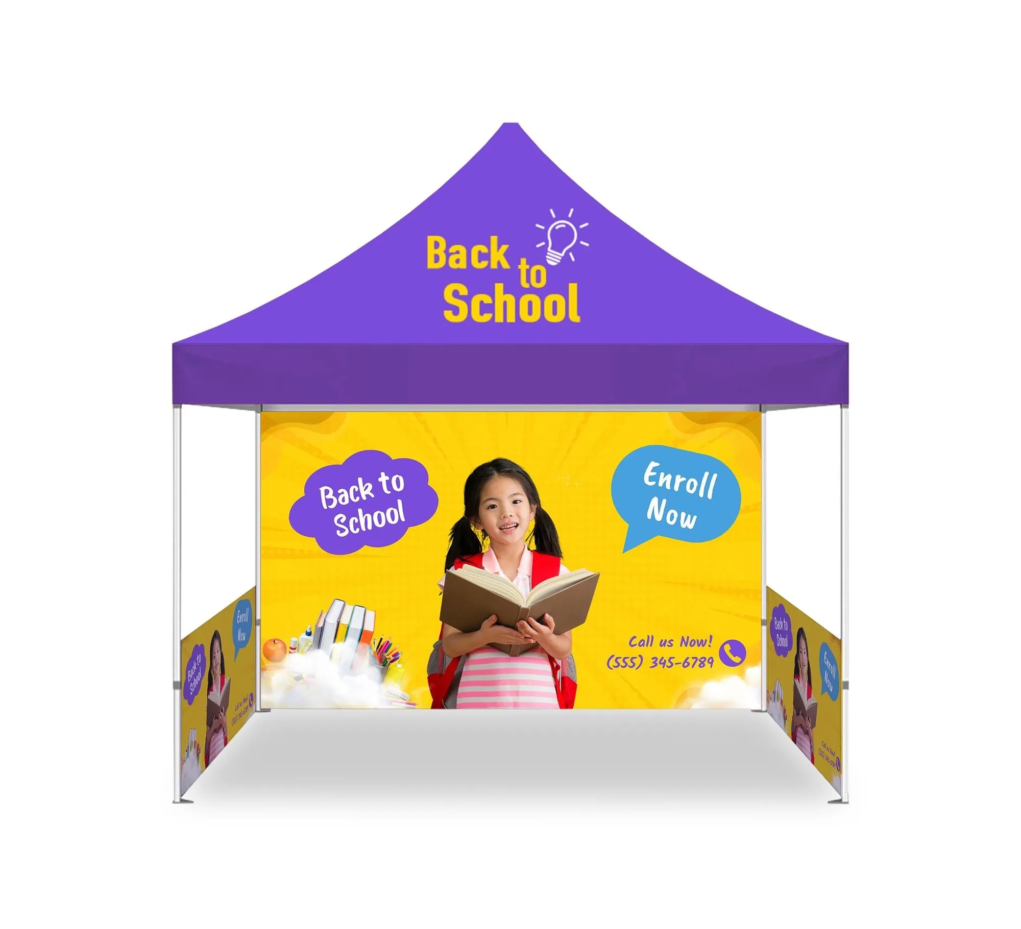 10 Ft Canopy Topper with Frame - Standard Fabric 1