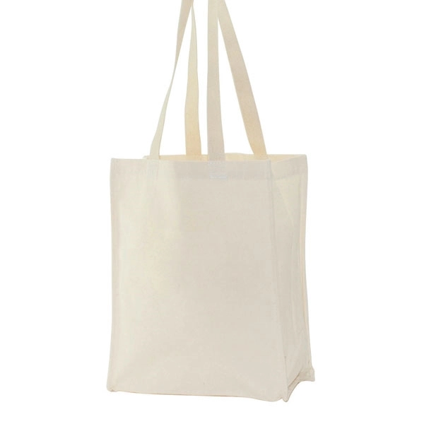 Mini Canvas Bag - 10" x 12" x 4 ", custom tote bag with logo imprint 2
